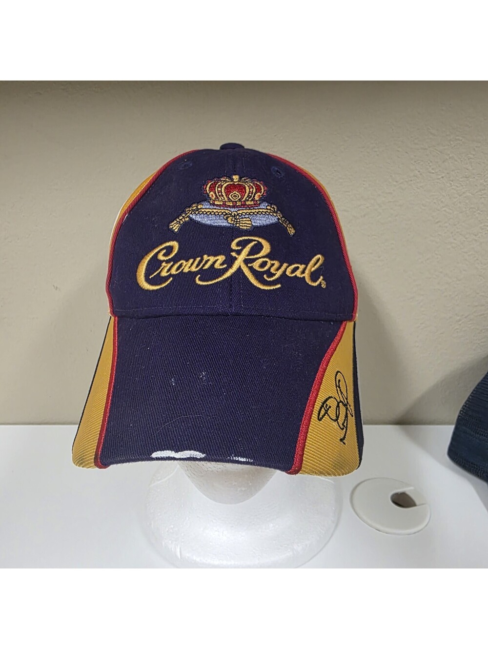 Chase NASCAR Crown Royal Purple White Yellow Hat Cap One Size Fits Most
